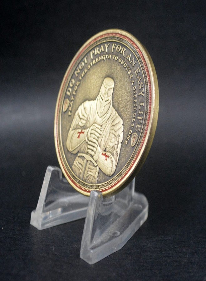 Aomcisi عملة تذكارية من فرسان الهيكل والصليب الأحمر، عملة دينية - Image 3